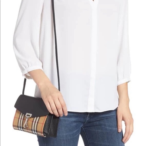 Burberry Baby Macken Vintage Check Crossbody Bag - Picture 2 of 8